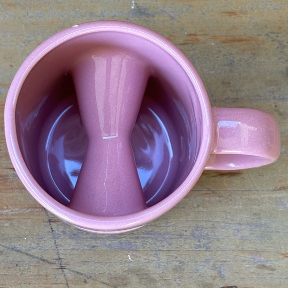 Pink & Black Voodoo Doughut Ceramic Coffee Mug with Hole in Center Size 12oz - Picture 6 of 7